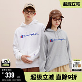 潮牌 logo美式 Champion冠军连帽卫衣男春秋款 情侣纯棉套头卫衣经典