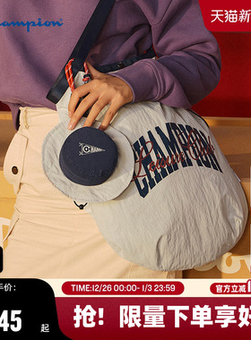 Champion冠军单肩包托特包女2025秋冬新款户外大容量通勤背包男