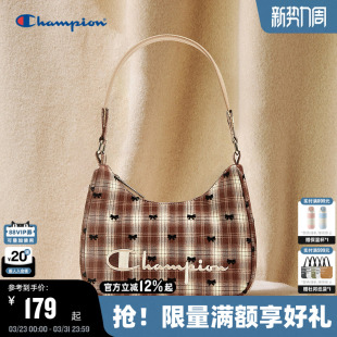 纹单肩包潮牌蝴蝶刺绣 复古风格 Champion冠军腋下包女2026春季 新款