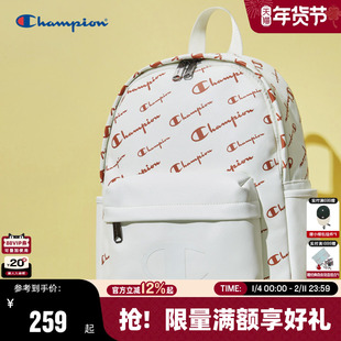 Champion冠军双肩包25秋冬新款女大容量情侣老花时尚背包男书包
