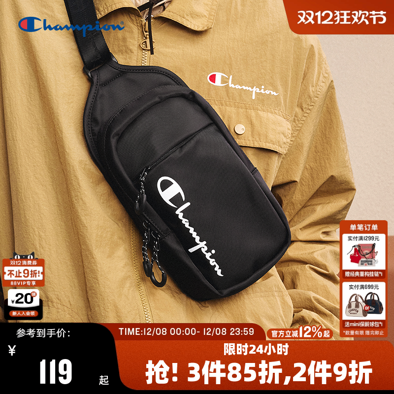 Champion冠军胸包男美式运动