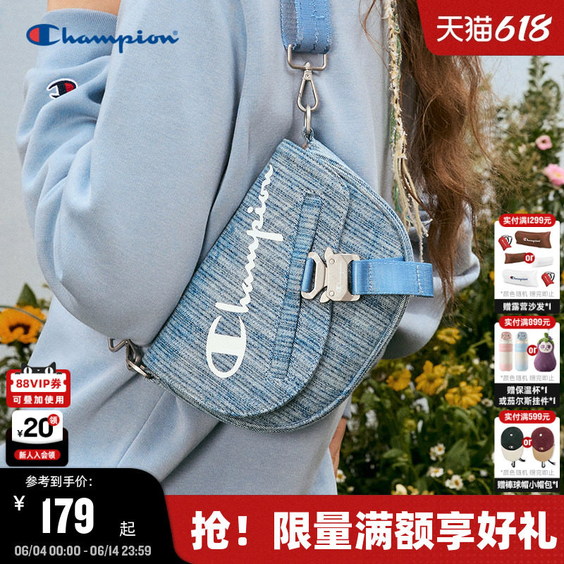 Champion冠军2025秋冬新款单肩包女休闲马鞍包男潮流情侣斜挎包