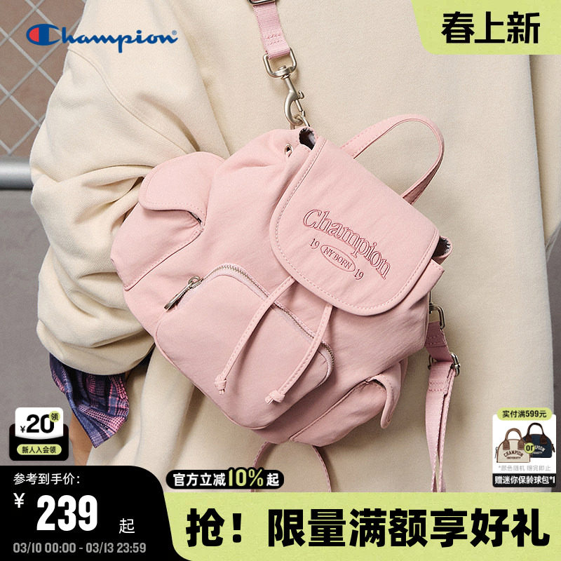 Champion冠军小型双肩包2026春季新款迷你墩墩包女潮流书包男背包