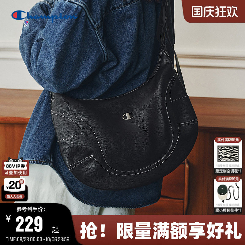 Champion冠军单肩包月牙hobo包