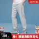 男卫裤 刺绣潮流灰色直筒长裤 春秋款 美式 运动 季 Champion冠军休闲裤