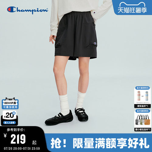 Champion休闲工装风短裤女款