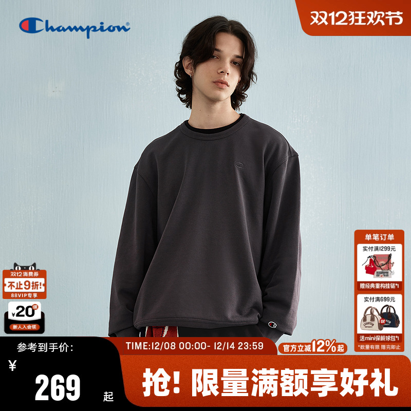 Champion冠军圆领卫衣男