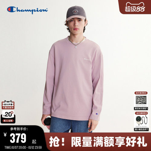 Champion冠军纯棉长袖T恤秋新款