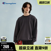 Champion冠军圆领卫衣男春秋新款 简约风潮牌 刺绣情侣上衣美式