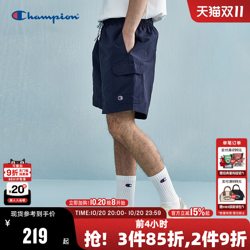 Champion冠军工装休闲短裤男