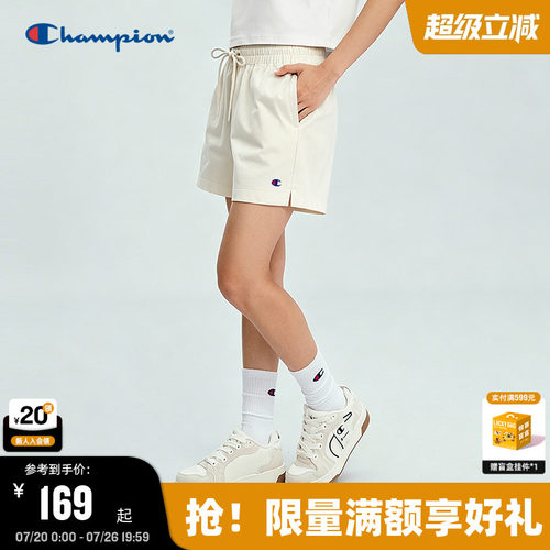Champion纯棉运动风短裤女款
