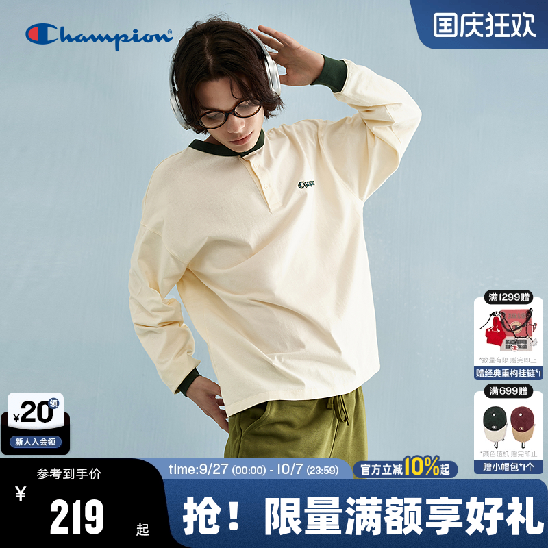 Champion冠军长袖T恤男