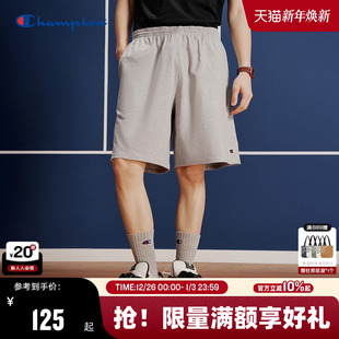 休闲裤 官方纯色刺绣潮流运动卫裤 男 男夏季 Champion冠军短裤