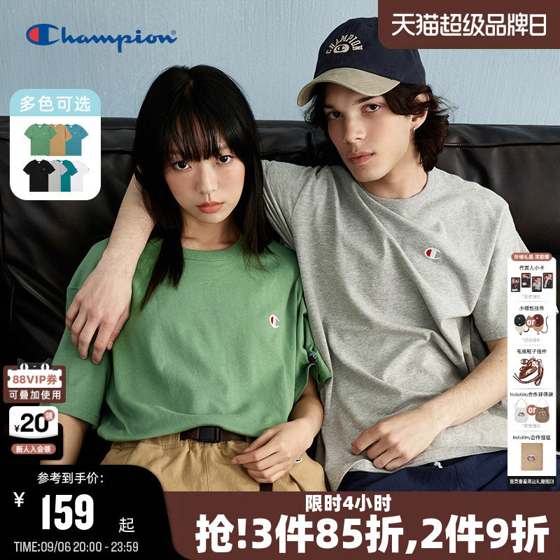 Champion冠军休闲潮牌短袖情侣款图片