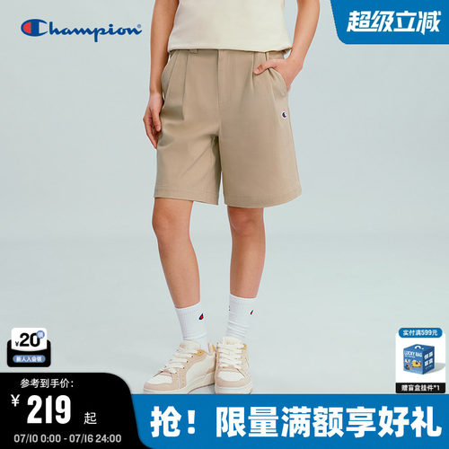 Champion冠军打褶宽松短裤