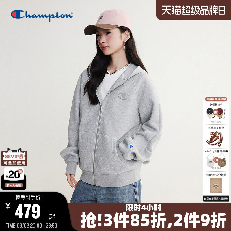 Champion冠军空气层连帽卫衣图片