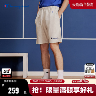 美式 Champion冠军短裤 潮纯棉直筒裤 官方刺绣草写休闲裤 男夏季