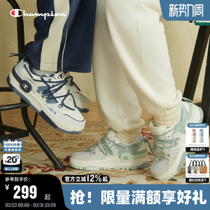 Champion冠军耳机鞋女秋冬季通勤厚底板鞋小白鞋男潮流休闲运动鞋