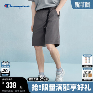 直筒卡扣工装 Champion冠军短裤 户外机能风休闲裤 新款 风 男2025夏季