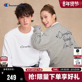落肩袖 Champion冠军卫衣男2025秋季 新款 宽松圆领打底女潮牌校园冬