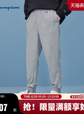 Champion冠军卫裤秋冬美式复古宽松直筒中腰束腿休闲裤男春季潮