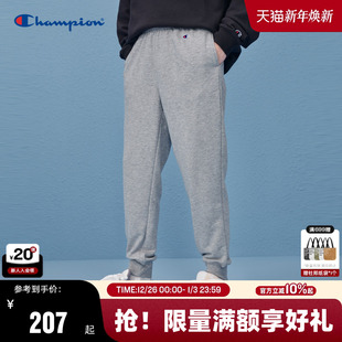 男春季 复古宽松直筒中腰束腿休闲裤 潮 秋冬美式 Champion冠军卫裤