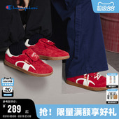 2026春季 男豹纹休闲鞋 新款 板鞋 女红色复古经典 Champion冠军德训鞋