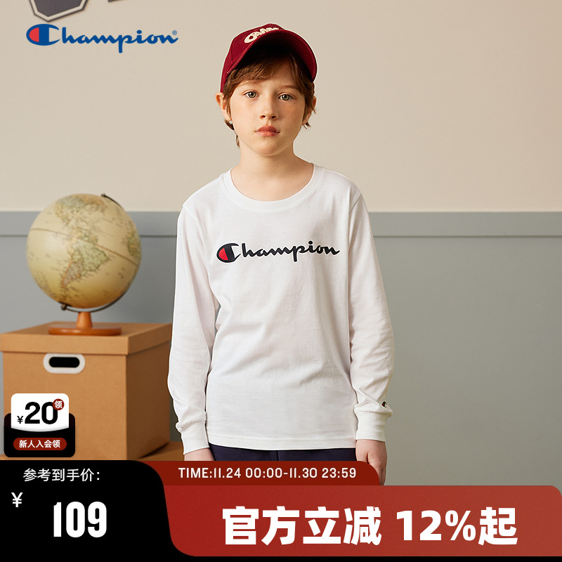 Champion冠军经典百搭长袖T恤