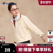 Champion冠军半拉链翻领卫衣女2025秋季 新款 潮海军领休闲简约上衣
