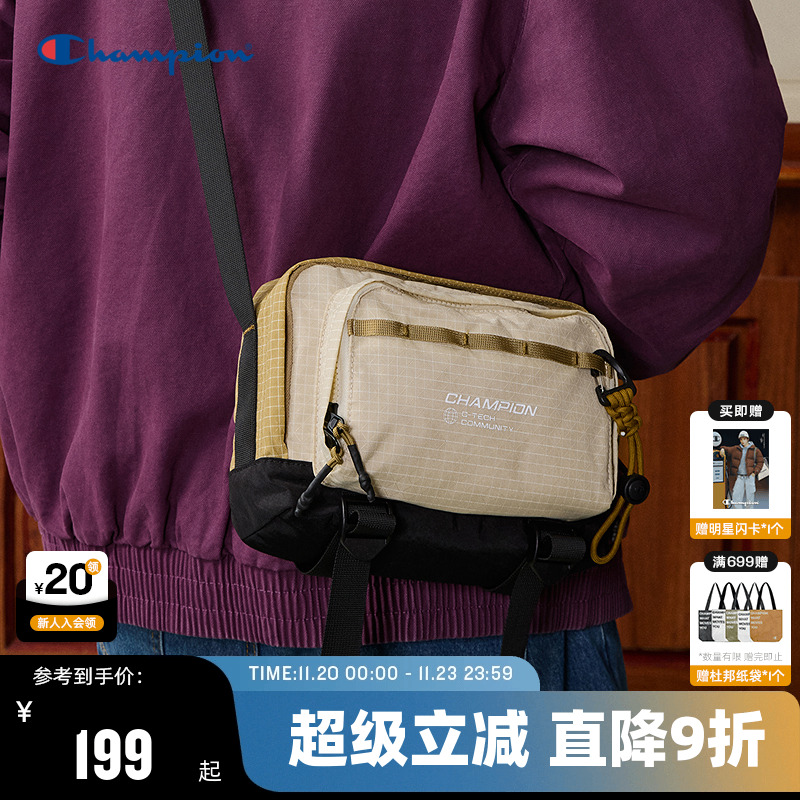 Champion冠军单肩包2025秋冬新款漫野小方包男女情侣休闲潮流斜挎