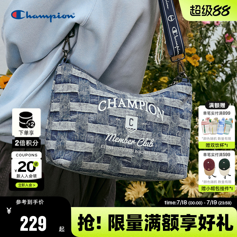 Champion冠军单肩包2025秋季新款幸运饼干男女情侣休闲斜挎包潮流