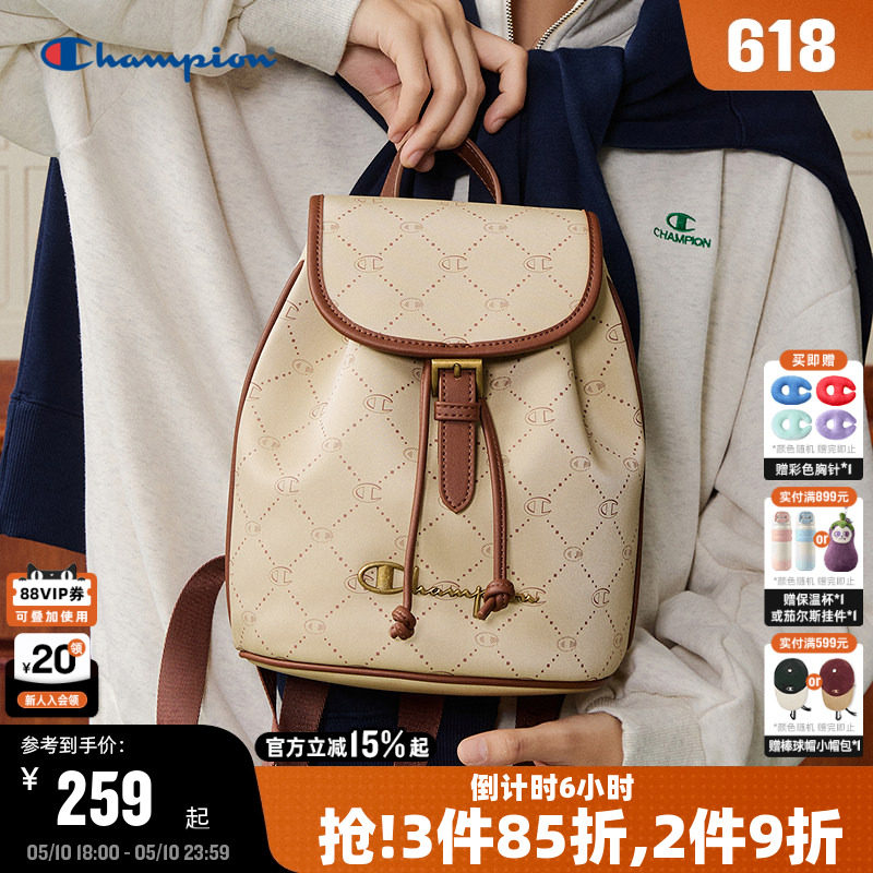 Champion冠军双肩包2026夏季新款女轻便小型书包通勤背包男旅行包