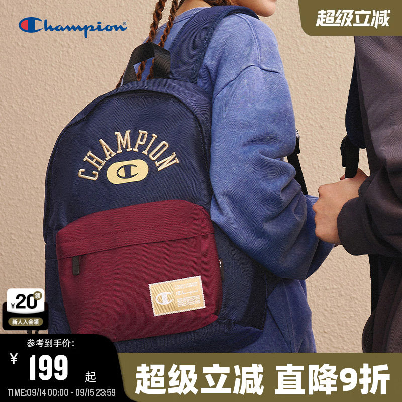 Champion冠军美式复古背包双肩包
