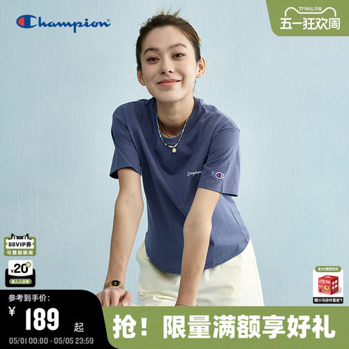 Champion冠军短袖纯棉女
