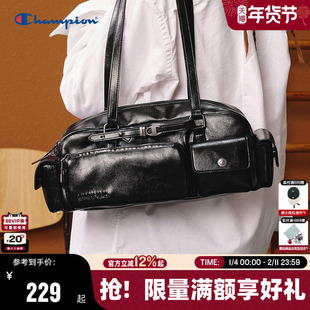 Champion冠军单肩包女25秋冬新款法棍包情侣休闲通勤枕头波士顿包