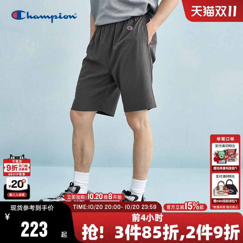 Champion冠军梭织运动短裤