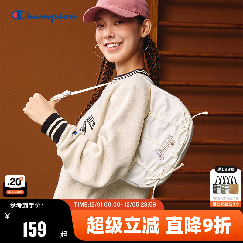 Champion冠军斜挎包女2025秋冬新款潮流休闲通勤背包单肩包月亮包