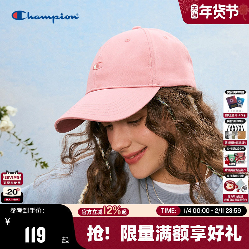 Champion冠军棒球帽2025年秋冬新款男女情侣休闲鸭舌帽子潮流户外