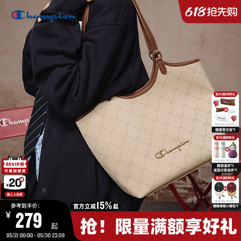 Champion冠军托特包26夏季新款女大容量菜篮子包包高级通勤单肩包