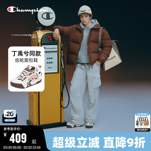 丁禹兮同款Champion冠军板鞋25秋冬新款女齿轮面包鞋男休闲运动鞋