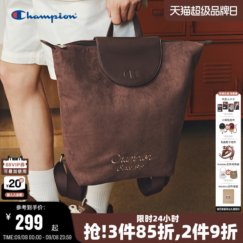 Champion冠军双肩包26秋季新款女休闲通勤大容量背包男商务电脑包