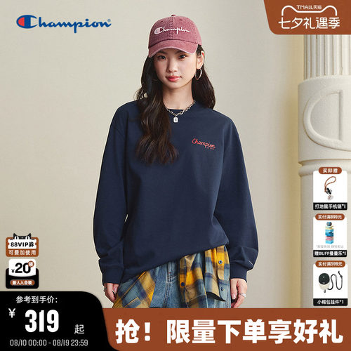Champion冠军纯棉长袖T恤秋新款