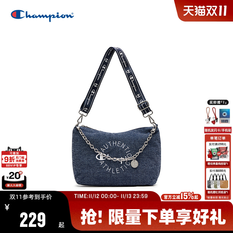 Champion冠军单肩包25秋冬新款幸运饼干包女款时尚潮流链条斜挎包