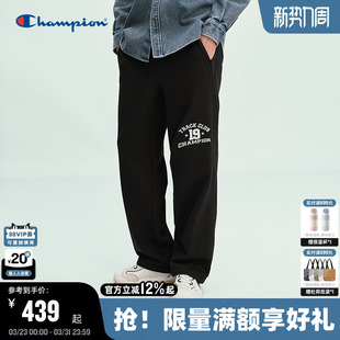 阔腿直筒女撞色休闲风美式 Champion冠军卫裤 新款 男2026春季 长裤