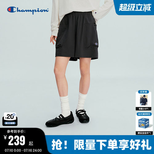 Champion休闲工装风短裤女款
