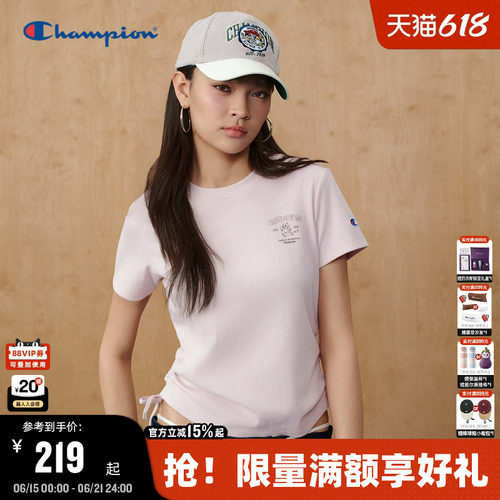 Champion趣味印花女款短袖T恤
