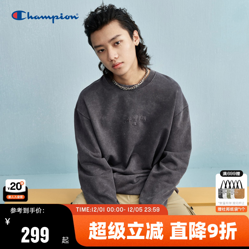 Champion冠军圆领卫衣男