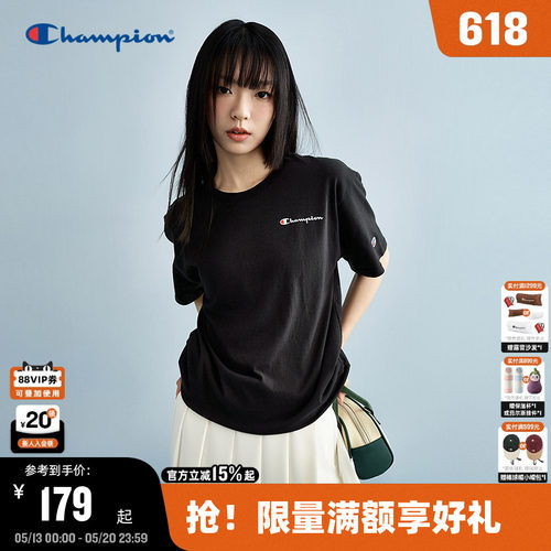 Champion冠军印花情侣短袖