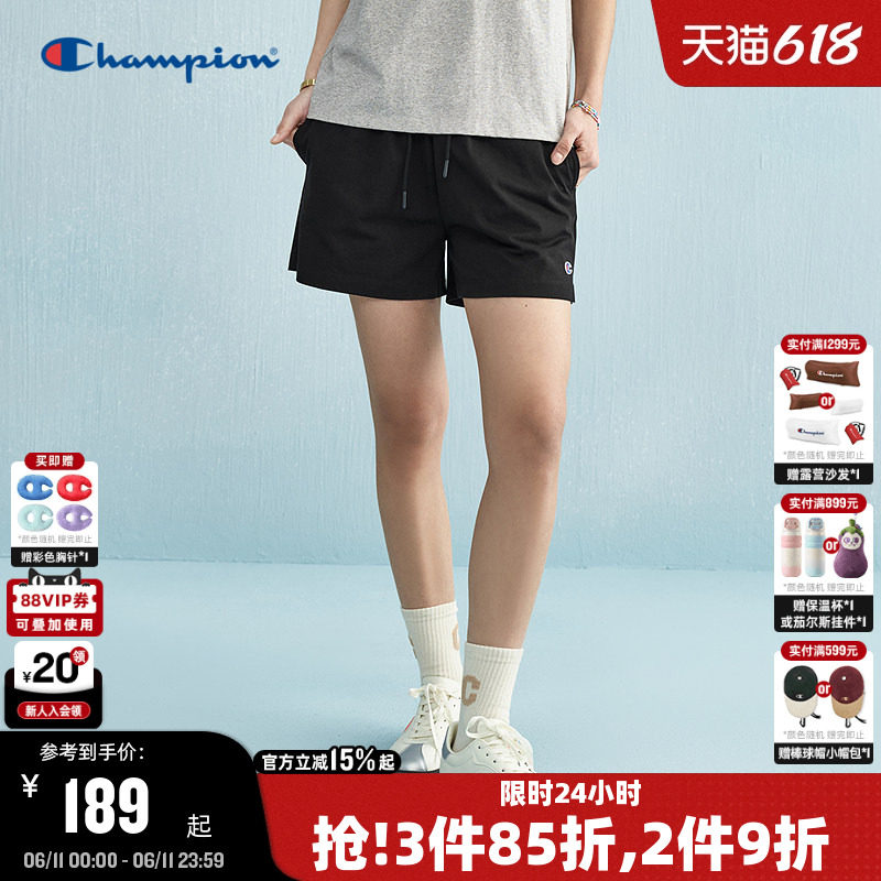 Champion冠军短裤2026夏季新款美式运动裤女宽松纯棉休闲热裤潮牌