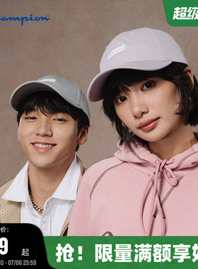 Champion冠军棒球帽26夏季新款红色潮流美式运动帽女休闲鸭舌帽男